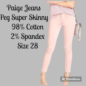 PAIGE JEANS Peg Super Skinny
